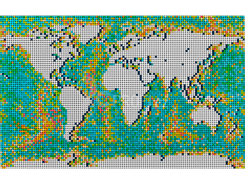 LEGO ART - Mapa světa