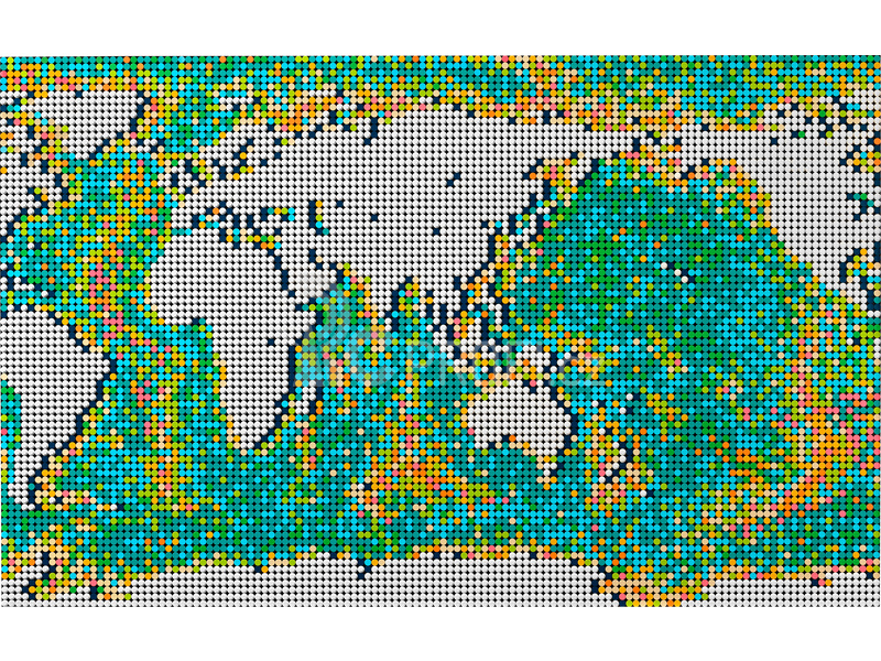 LEGO ART - Mapa světa