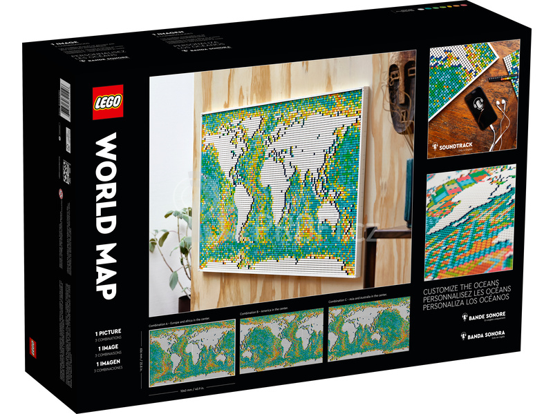 LEGO ART - Mapa světa