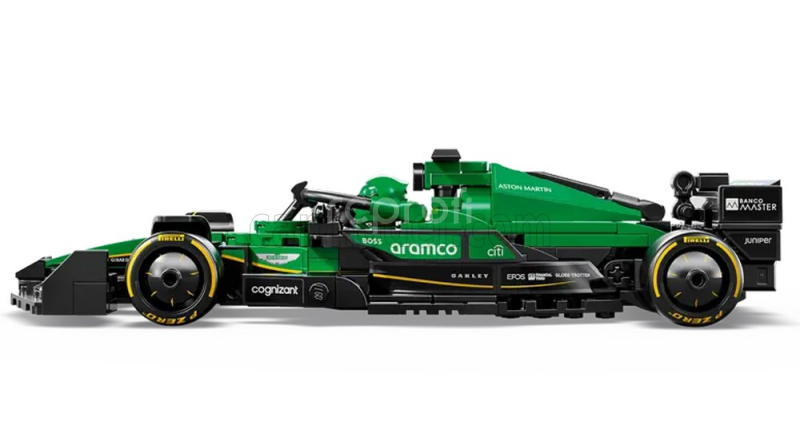 Lego Aston martin Lego Speed Champion - F1  Amr24 Team Aramco Cognizant Season 2024 - 269 Pezzi - 269 Pcs Zelená Černá