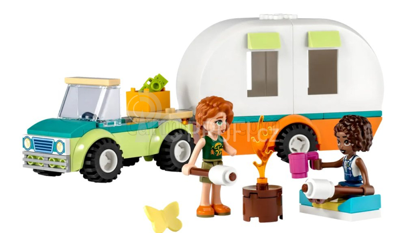 Lego Automobile Lego Friends - Camping Holiday - Auto s karavanem