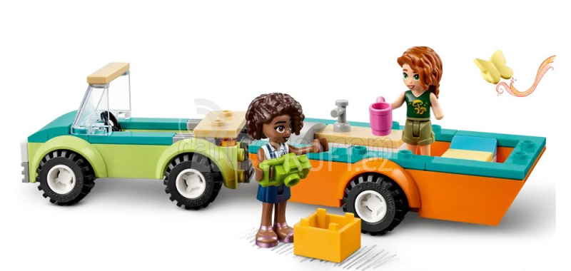 Lego Automobile Lego Friends - Camping Holiday - Auto s karavanem