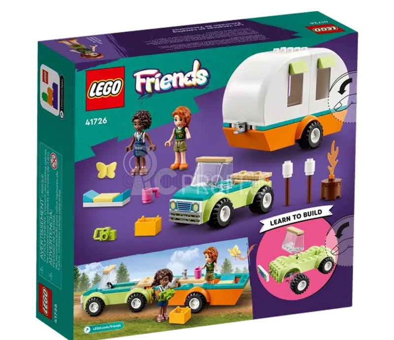 Lego Automobile Lego Friends - Camping Holiday - Auto s karavanem