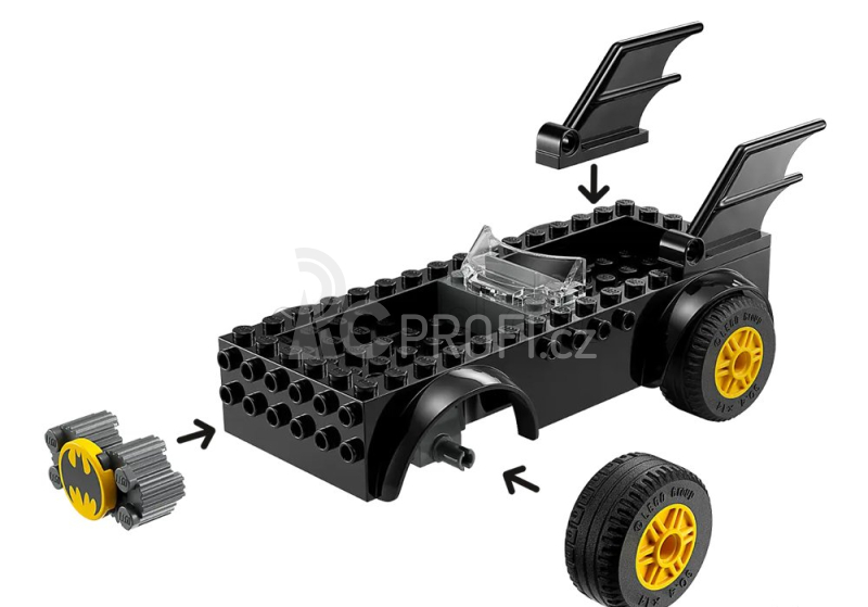 Lego Batman Lego - Batmobile - Batman Vs The Joker - 54 Pezzi - 54 Pieces Black