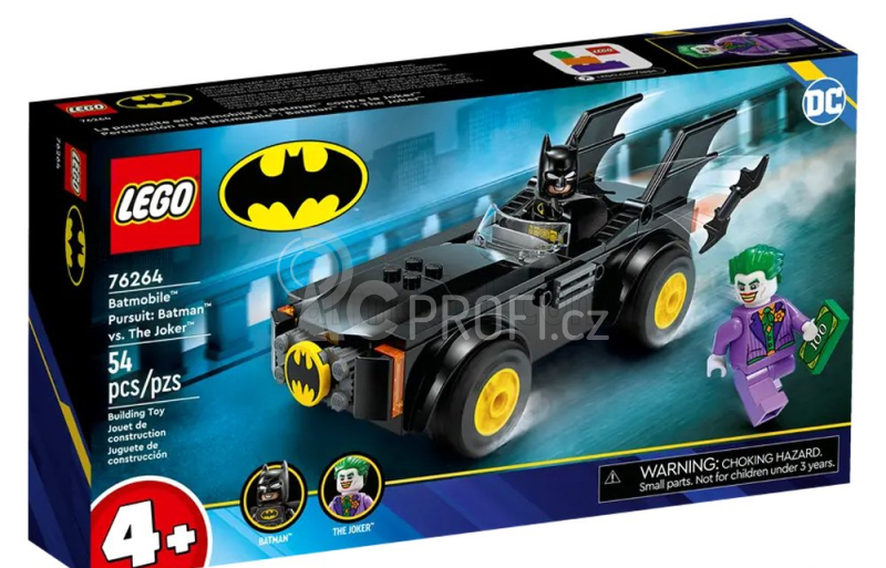 Lego Batman Lego - Batmobile - Batman Vs The Joker - 54 Pezzi - 54 Pieces Black