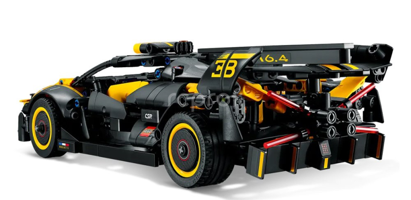 Lego Bugatti Lego Technic - Bolide W16 8.0 Four-turbo 1850hp 500km/h 2020 - 905 Pezzi - 905 Pieces Žlutá Černá
