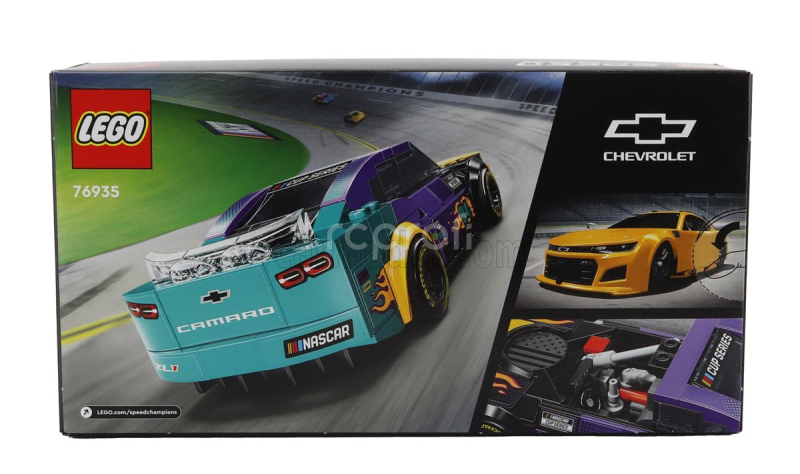 Lego Chevrolet Lego Speed Champion - Camaro Zl1 N 94 Racing Nascar 2022 1:29 Žlutá Zelená Fialová