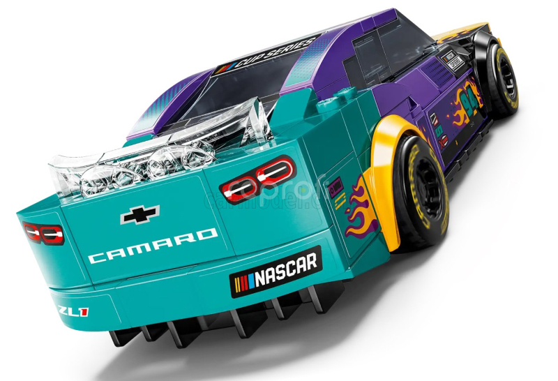 Lego Chevrolet Lego Speed Champion - Camaro Zl1 N 94 Racing Nascar 2022 1:29 Žlutá Zelená Fialová