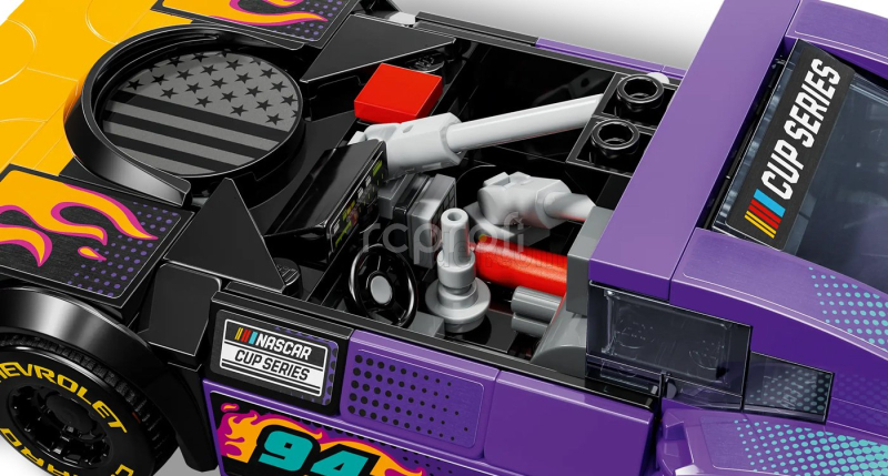 Lego Chevrolet Lego Speed Champion - Camaro Zl1 N 94 Racing Nascar 2022 1:29 Žlutá Zelená Fialová