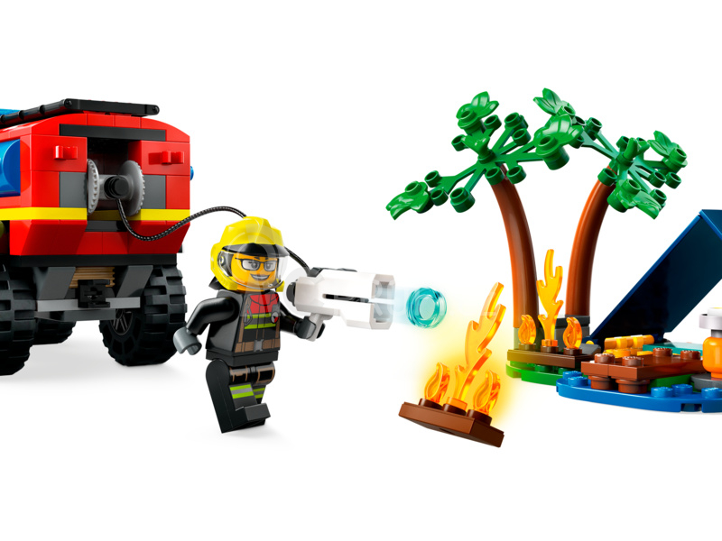 LEGO City - Hasičský vůz 4x4 a záchranný člun