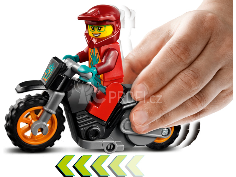 LEGO City - Ohnivá kaskadérská motorka