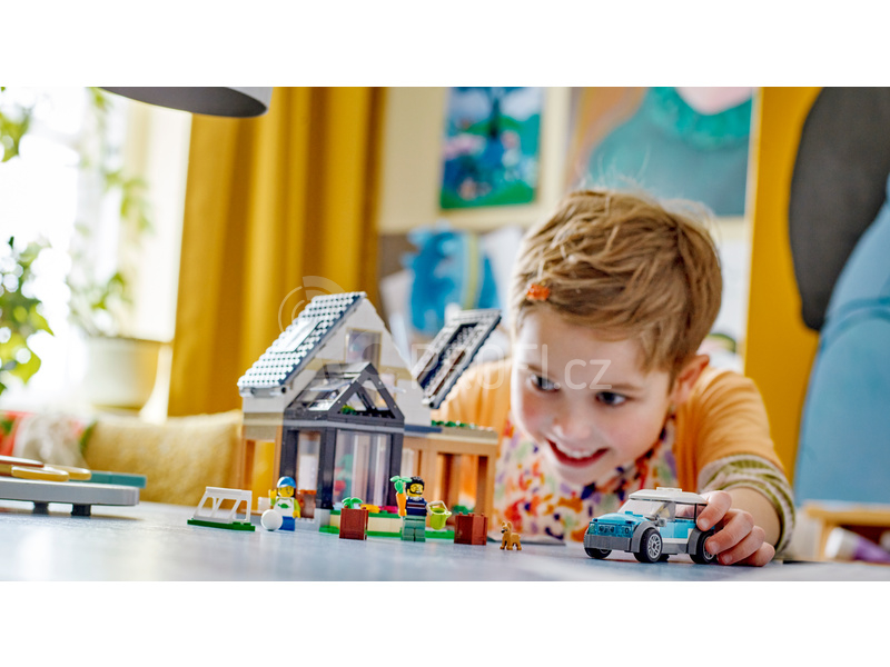 LEGO City - Rodinný dům a elektromobil
