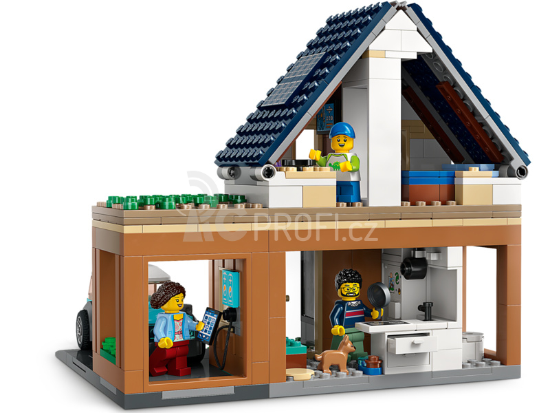 LEGO City - Rodinný dům a elektromobil
