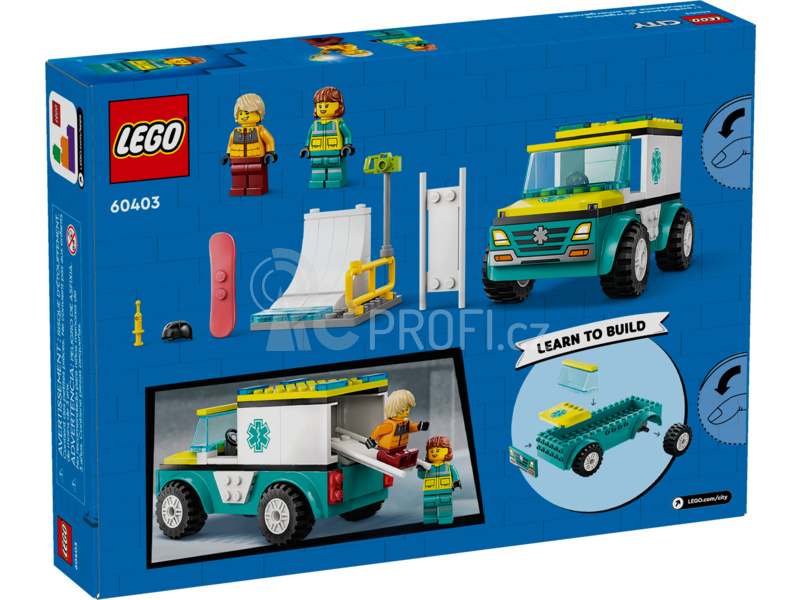 LEGO City - Sanitka a snowboardista