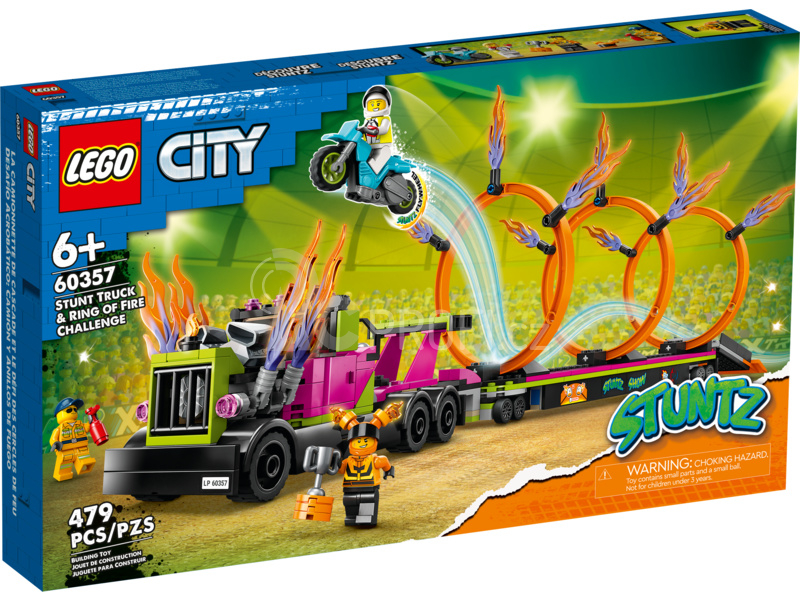 LEGO City - Tahač s ohnivými kruhy