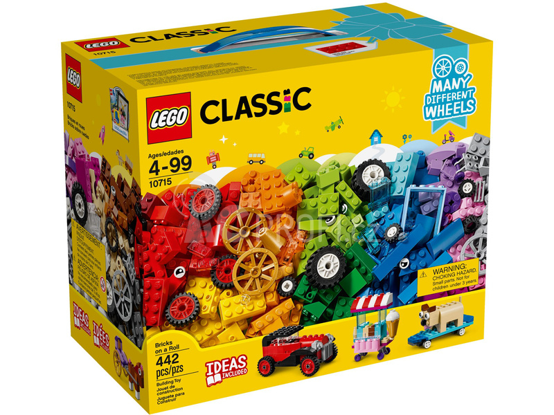 LEGO Classic - Kostky na kolečkách