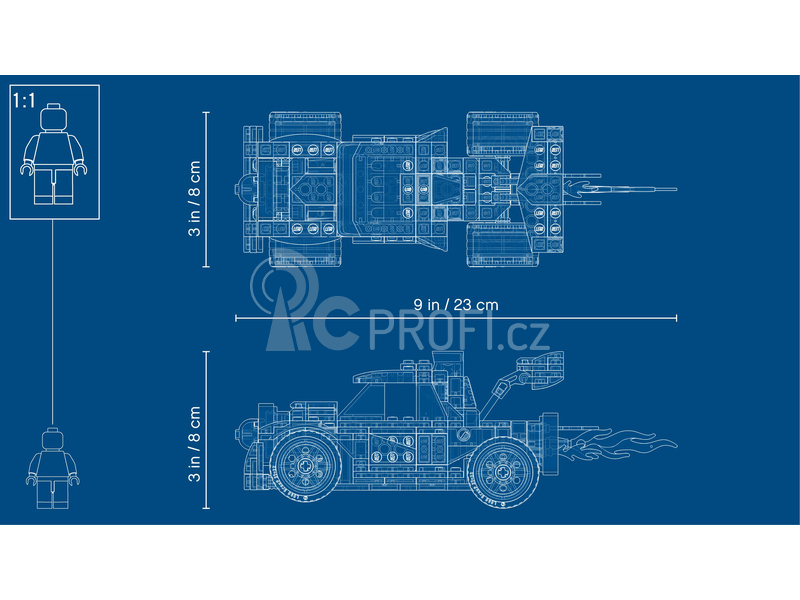 LEGO Creator - Auto s raketovým pohonem