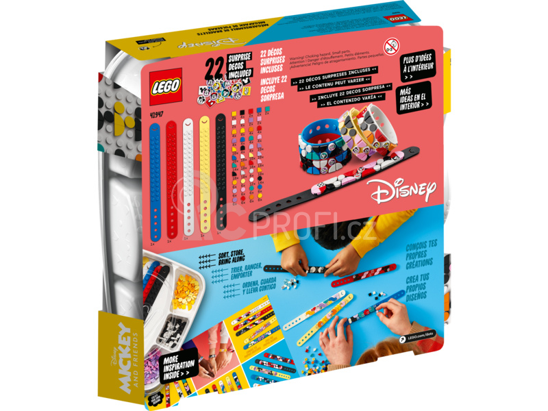LEGO DOTS - Mega balení náramků – Mickey a přátelé