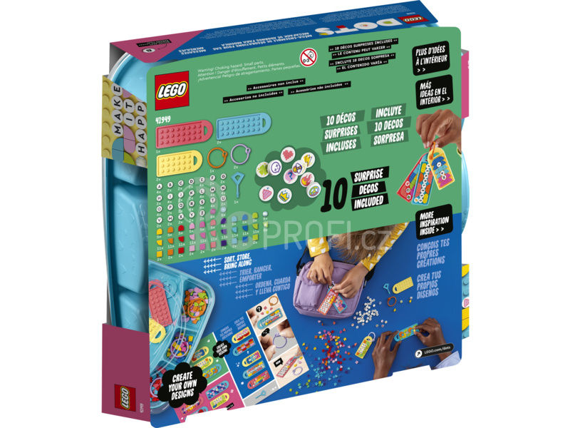 LEGO DOTs - Mega balení ozdob na tašku – zábavné vzkazy