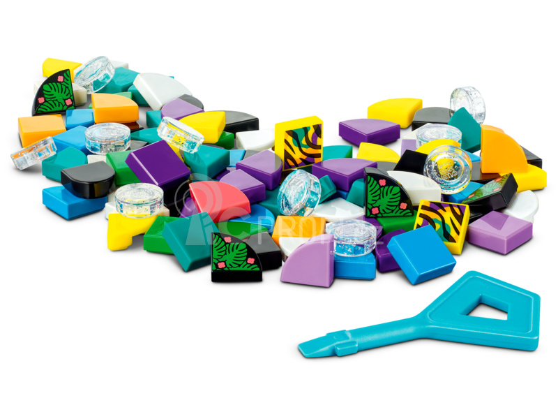 LEGO DOTs - Neonový tygr – náramek & ozdoba na tašku
