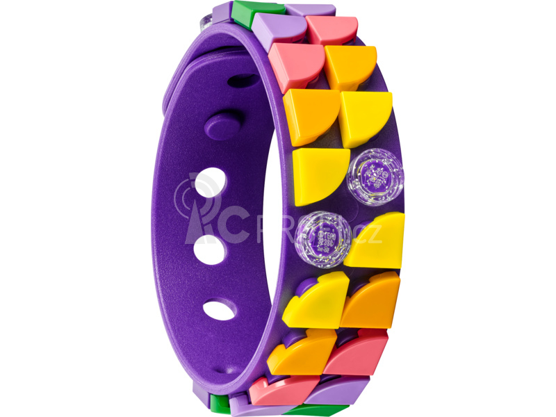 LEGO DOTs - Neonový tygr – náramek & ozdoba na tašku