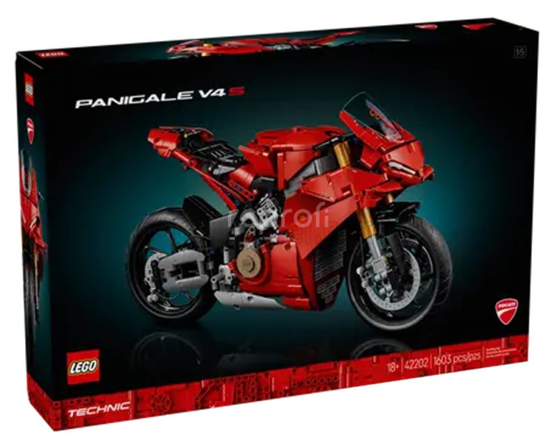 Lego Ducati Lego Technic - Panigale V4 S 2020 - Motorcycle - 1603 Pezzi - 1603 Pcs Red