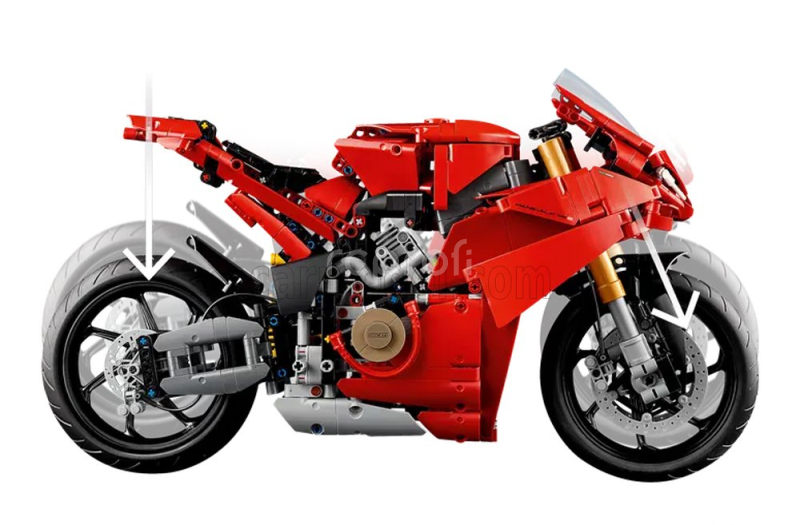 Lego Ducati Lego Technic - Panigale V4 S 2020 - Motorcycle - 1603 Pezzi - 1603 Pcs Red