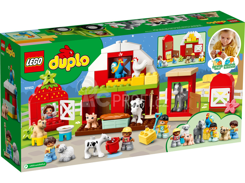 LEGO DUPLO - Stodola, traktor a zvířátka z farmy