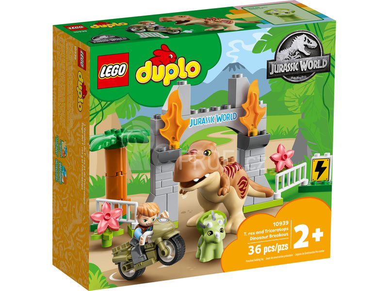 LEGO DUPLO - T-Rex a Triceratops na útěku