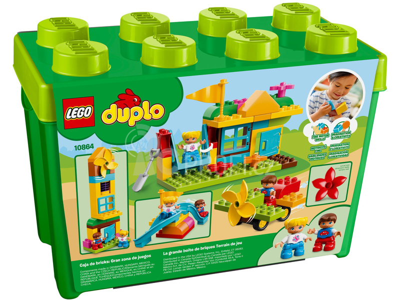 LEGO DUPLO - Velký box s kostkami na hřiště