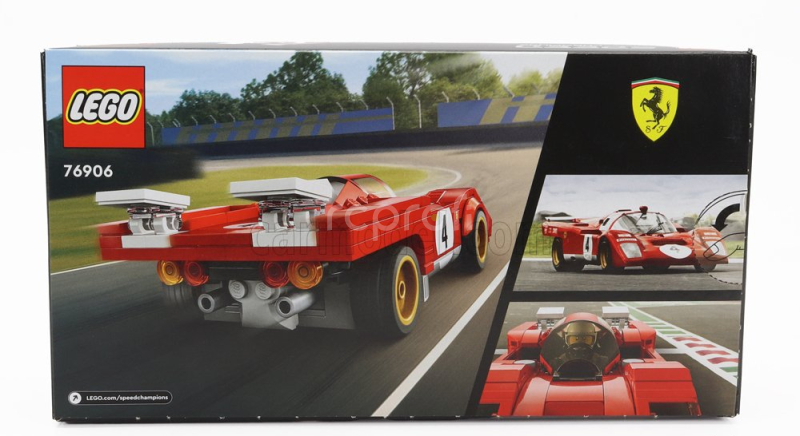Lego Ferrari Lego Speed Champion - 512m N 4 Racing 1970 - 291 Pezzi - 291 Pieces Red