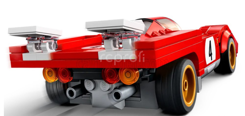 Lego Ferrari Lego Speed Champion - 512m N 4 Racing 1970 - 291 Pezzi - 291 Pieces Red