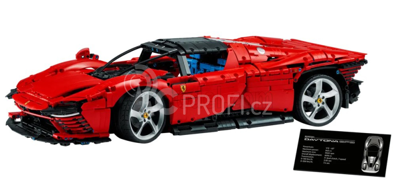 Lego Ferrari Lego Technic - Daytona Sp3 2022 - 3778 Pezzi - 3778 Pieces 1:8 Red