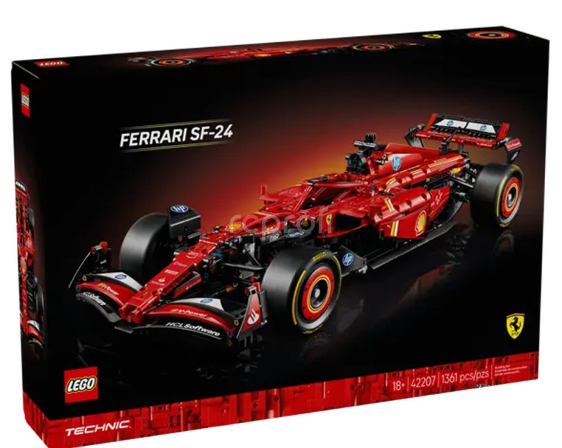 Lego Ferrari Lego Technic - F1  Sf-24 Team Scuderia Ferrari Season 2024 - 1361 Pezzi - 1361 Pcs Červená Černá