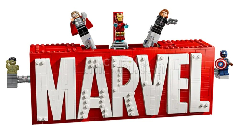 Lego Figures Marvel - Logo & Minifigures - 931 Pezzi - 931 Pcs Red