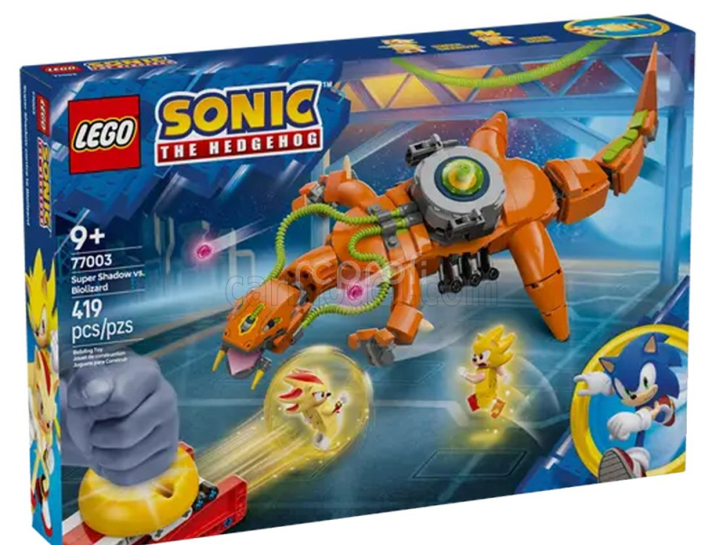 Lego Figures Sonic The Hedgehog - Super Shadow Vs Biolizard - 419 Pezzi - 419 Pcs Orange