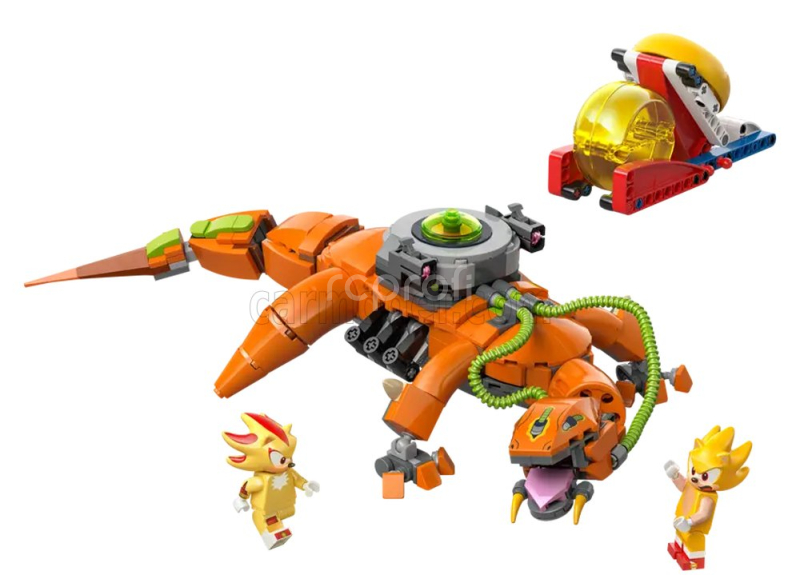 Lego Figures Sonic The Hedgehog - Super Shadow Vs Biolizard - 419 Pezzi - 419 Pcs Orange