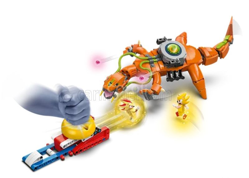 Lego Figures Sonic The Hedgehog - Super Shadow Vs Biolizard - 419 Pezzi - 419 Pcs Orange