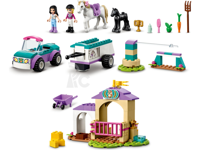 LEGO Friends - Auto s přívěsem a výcvik koníka