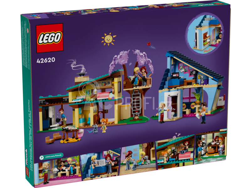 LEGO Friends - Rodinné domy Ollyho a Paisley