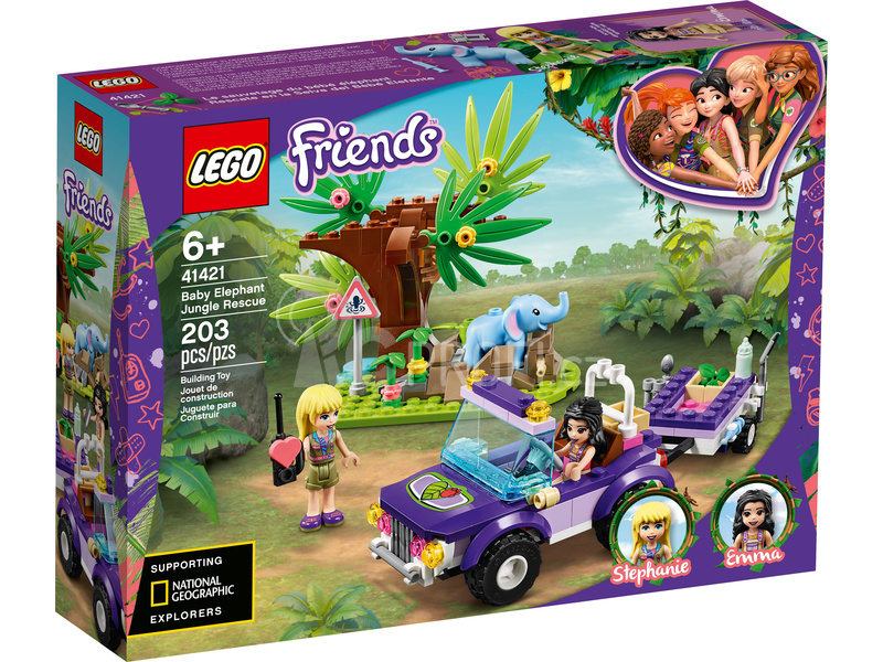 LEGO Friends - Záchrana slůněte v džungli