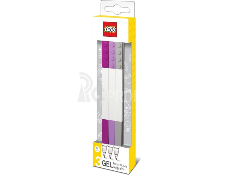 LEGO gelová pera, mix DIF barev 3ks