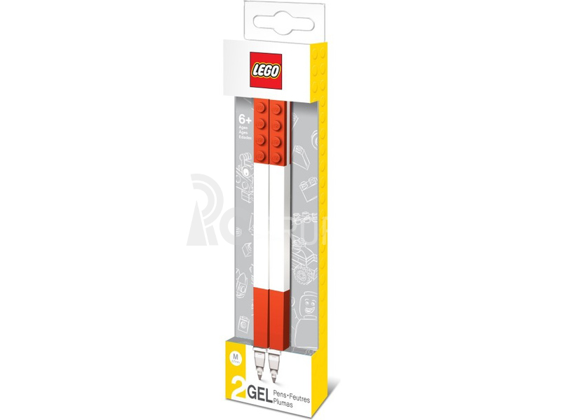 LEGO gelové pero červené 2ks