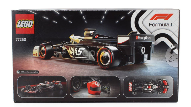 Lego Haas Lego Speed Champion - F1  Fw24 Team Moneygram Haas Season 2024 - 242 Pezzi - 242 Pcs Černá Bílá