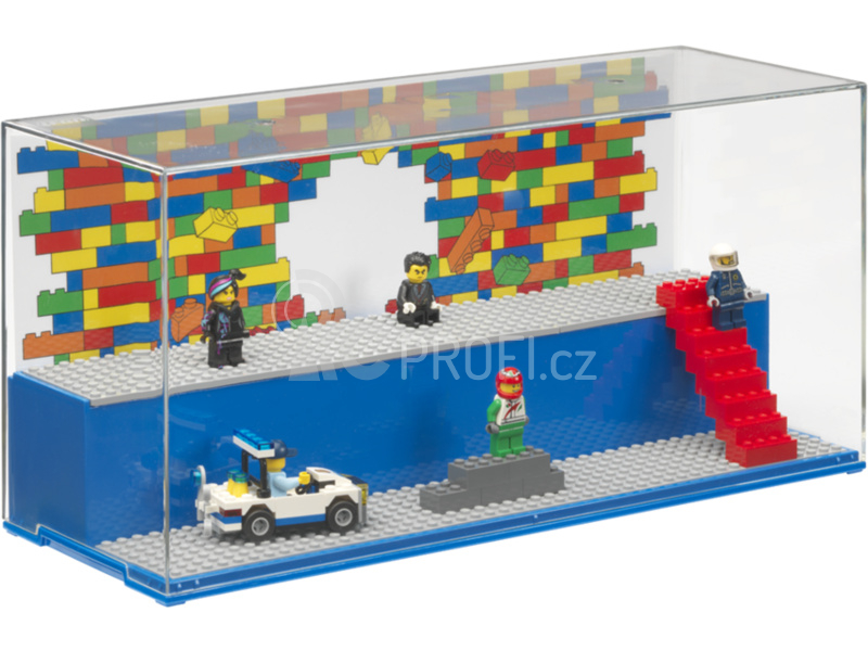 LEGO herní a sběratelská skříňka - Iconic modrá