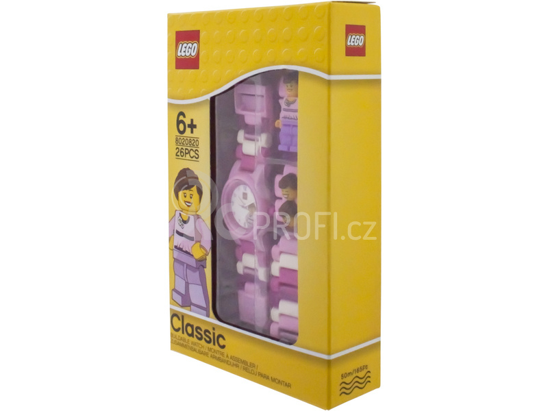 LEGO hodinky - Classic Pink