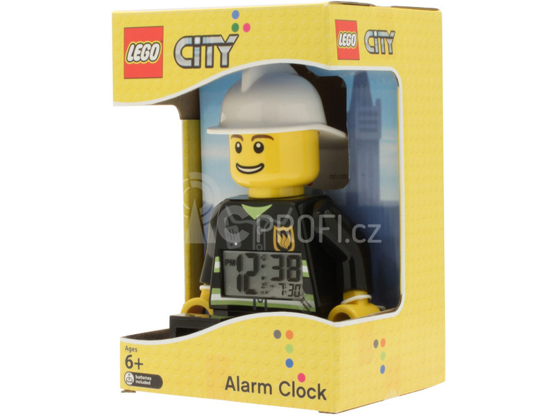 LEGO hodiny s budíkem City Fireman