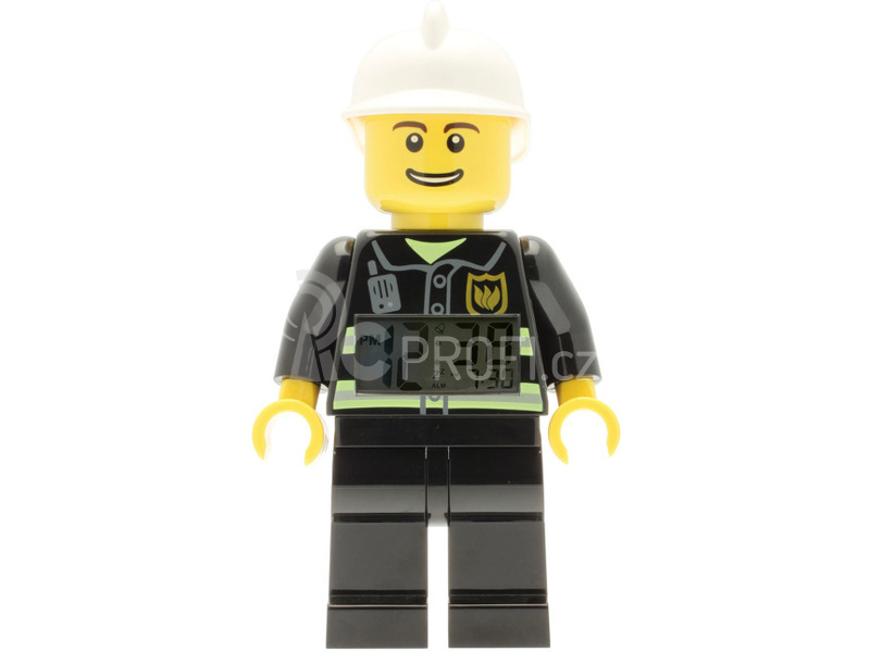 LEGO hodiny s budíkem City Fireman