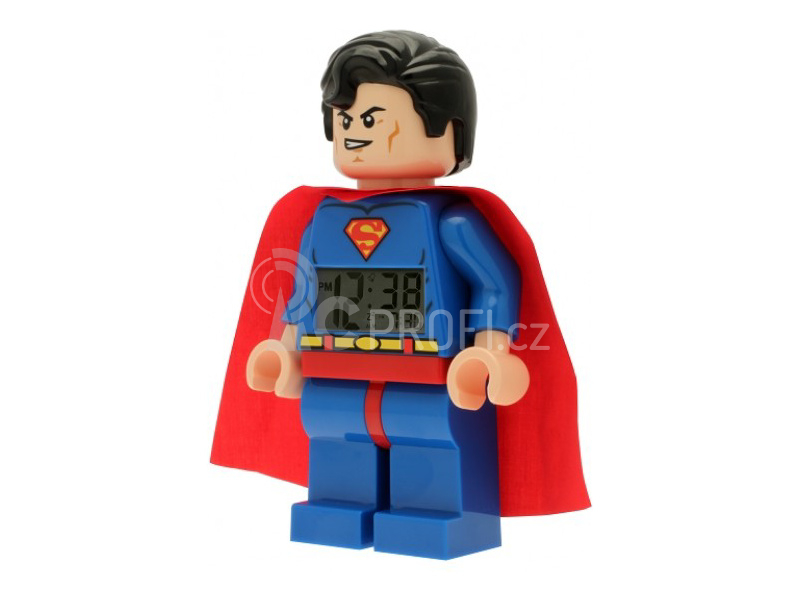 LEGO hodiny s budíkem DC Super Heroes Superman