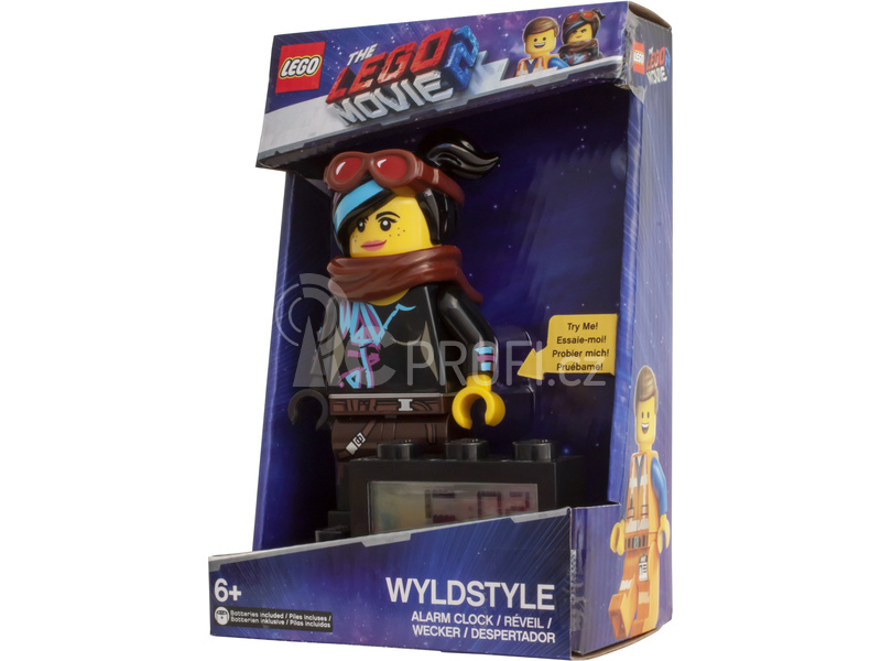 LEGO hodiny s budíkem - LEGO Movie 2 Wyldstyle